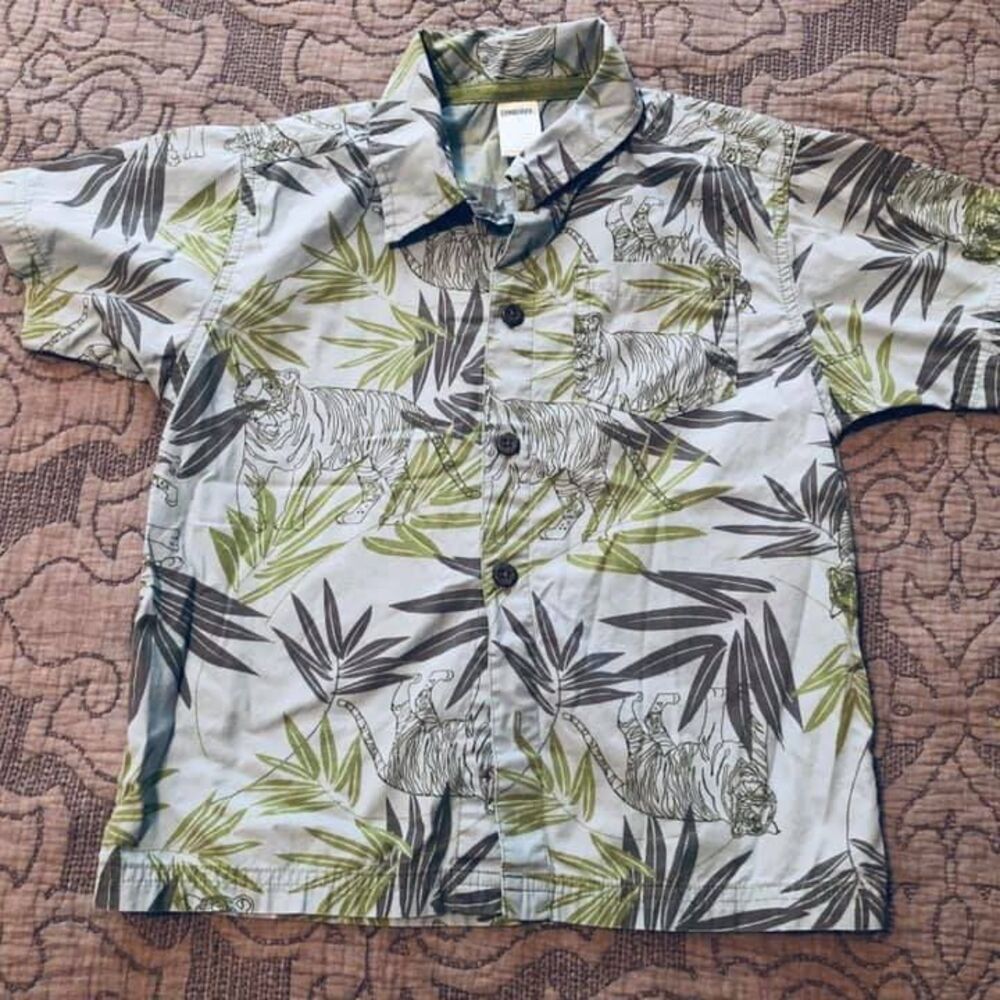 Vintage Gymboree Jungle Preserve Shirt Button Down Y2K
